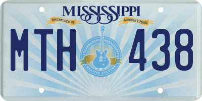 MS license plate MTH438