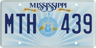 MS license plate MTH439