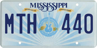 MS license plate MTH440