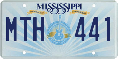 MS license plate MTH441