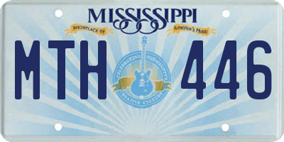 MS license plate MTH446