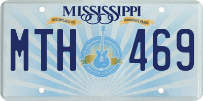 MS license plate MTH469