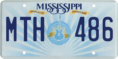MS license plate MTH486