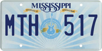 MS license plate MTH517