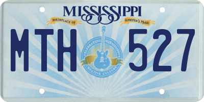 MS license plate MTH527