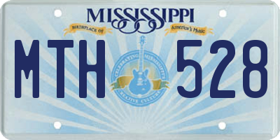 MS license plate MTH528