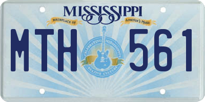 MS license plate MTH561