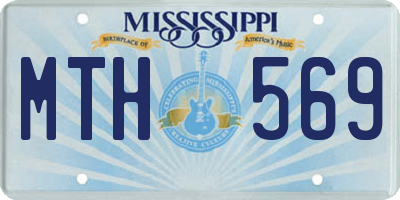 MS license plate MTH569