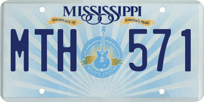 MS license plate MTH571
