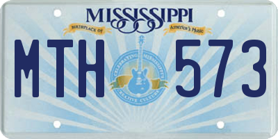 MS license plate MTH573