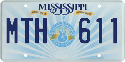 MS license plate MTH611