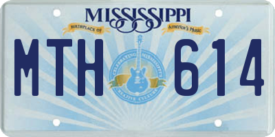 MS license plate MTH614