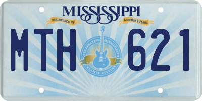 MS license plate MTH621