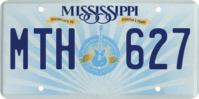 MS license plate MTH627