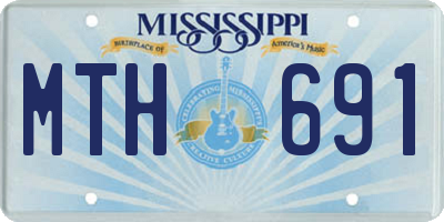 MS license plate MTH691