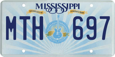 MS license plate MTH697