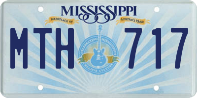 MS license plate MTH717