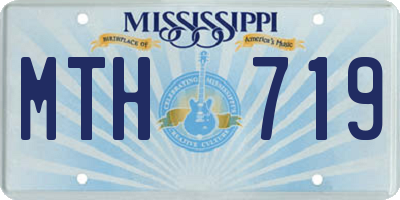MS license plate MTH719