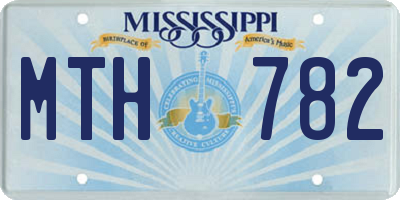 MS license plate MTH782