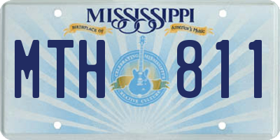 MS license plate MTH811