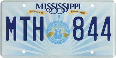 MS license plate MTH844