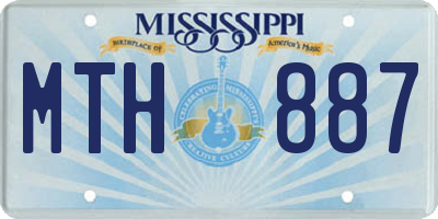 MS license plate MTH887