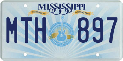 MS license plate MTH897