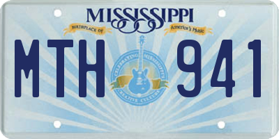 MS license plate MTH941