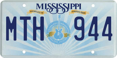 MS license plate MTH944
