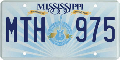 MS license plate MTH975
