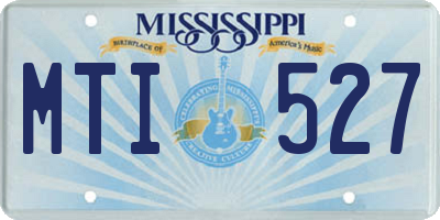 MS license plate MTI527