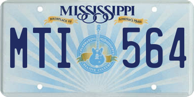 MS license plate MTI564