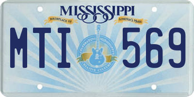 MS license plate MTI569