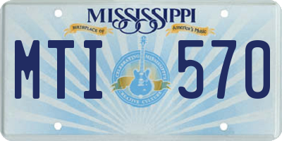 MS license plate MTI570
