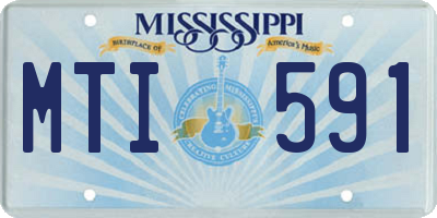 MS license plate MTI591