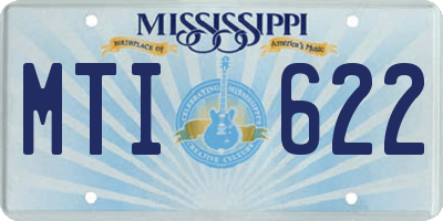 MS license plate MTI622