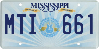 MS license plate MTI661