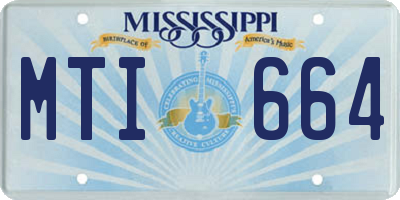 MS license plate MTI664