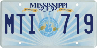 MS license plate MTI719
