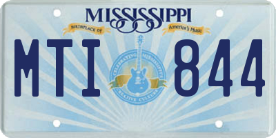 MS license plate MTI844