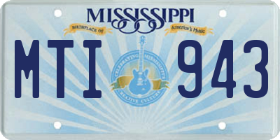 MS license plate MTI943