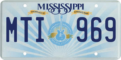 MS license plate MTI969