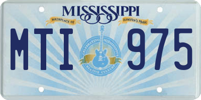 MS license plate MTI975