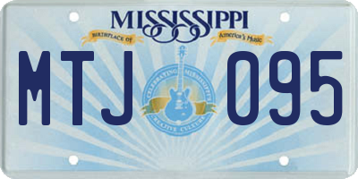 MS license plate MTJ095