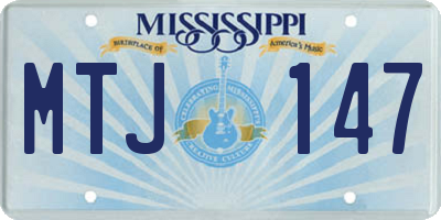 MS license plate MTJ147