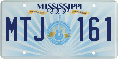 MS license plate MTJ161
