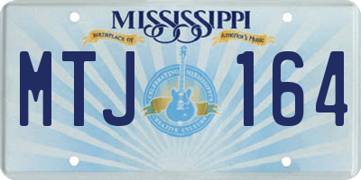 MS license plate MTJ164