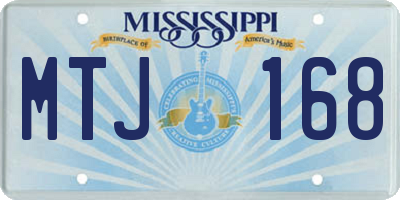 MS license plate MTJ168