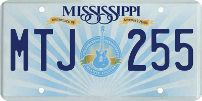 MS license plate MTJ255