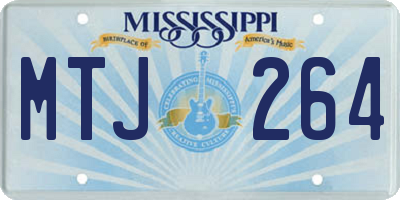 MS license plate MTJ264
